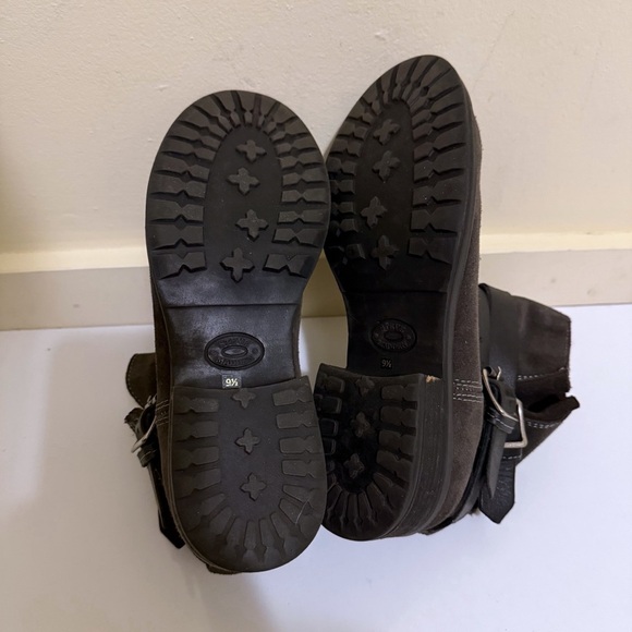 Steve Madden Dormaa Boots Women's Leather Moto Biker Buckle Strap SZ 9.5 - Picture 7 of 10